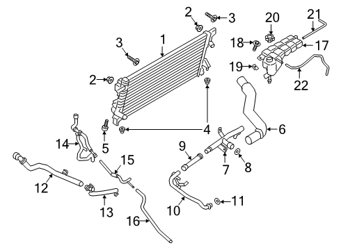 2020 Ford F-150 Expansion Tank Diagram for JL3Z-8A080-A