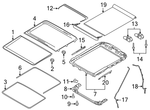 2022 Ford F-150 Sunroof Diagram