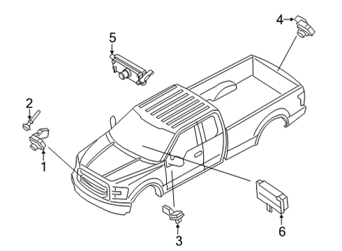 2023 Ford F-150 Lane Departure Warning Diagram 1 - Thumbnail