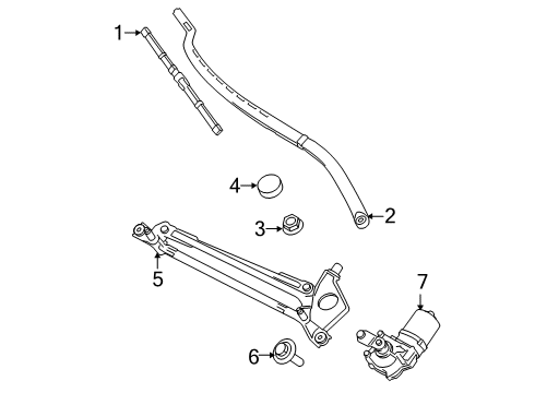 2021 Lincoln Corsair Wiper & Washer Components Diagram