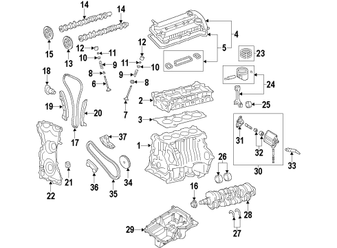 2007 Ford Fusion Timing Chain Diagram for 3L8Z-6268-AA