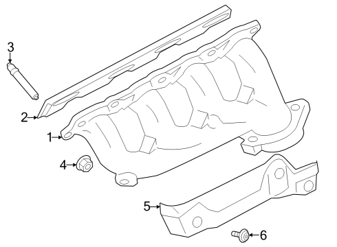 2024 Ford F-350 Super Duty Exhaust Manifold Diagram 2 - Thumbnail