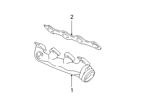 2003 Ford Expedition Exhaust Manifold Diagram 1 - Thumbnail