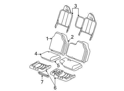 2010 Ford Ranger Front Seat Components Diagram 2 - Thumbnail