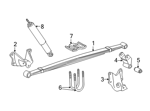 2001 Ford E-150 Econoline Club Wagon Rear Suspension Diagram