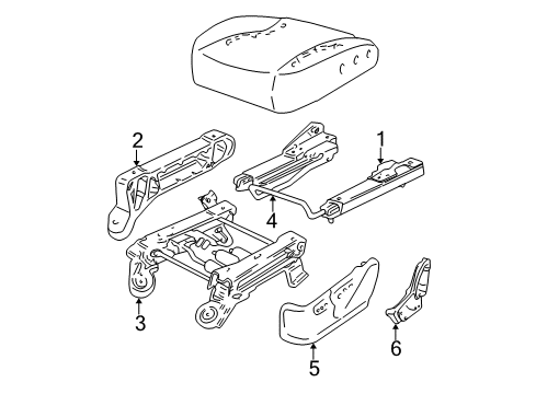 2000 Ford Expedition Front Seat Components Diagram