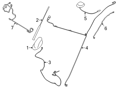 2020 Ford Transit Connect Antenna & Radio Diagram 2 - Thumbnail