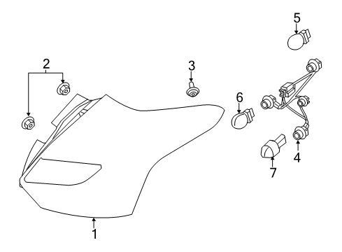 2015 Ford Focus Tail Lamps Diagram