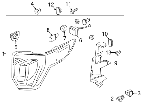 2018 Ford Police Interceptor Utility Tail Lamps Diagram