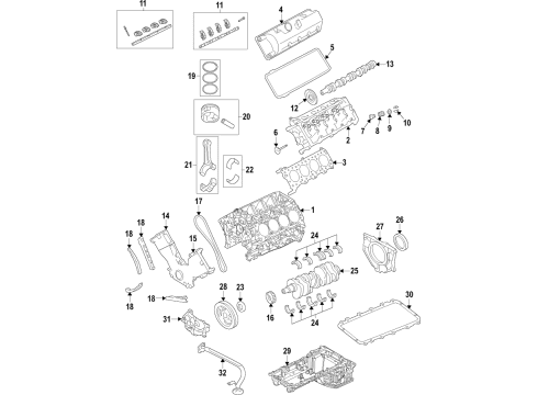 2019 Ford E-350 Super Duty Engine Parts & Mounts, Timing, Lubrication System Diagram 4 - Thumbnail