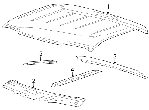 2023 Ford F-150 Roof & Components Diagram 4 - Thumbnail