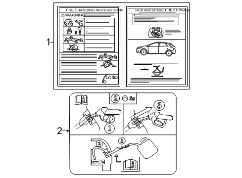 2015 Ford Focus Information Labels Diagram
