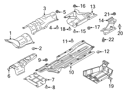 2013 Ford Fusion Front Floor Diagram 2 - Thumbnail