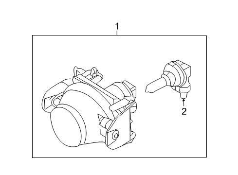 2010 Mercury Milan Front Lamps - Fog Lamps Diagram 2 - Thumbnail