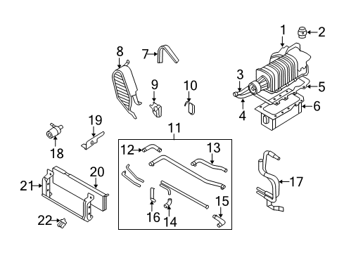 2004 Ford Mustang Water Pump Diagram for F8YZ-8501-AA