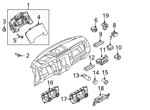 2014 Ford F-150 Instruments & Gauges Diagram