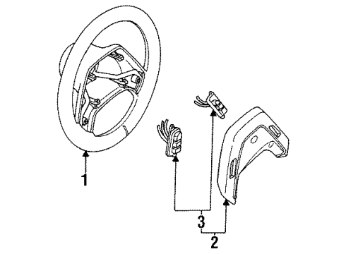 1993 Ford F-250 Steering Column & Wheel, Steering Gear & Linkage Diagram 6 - Thumbnail