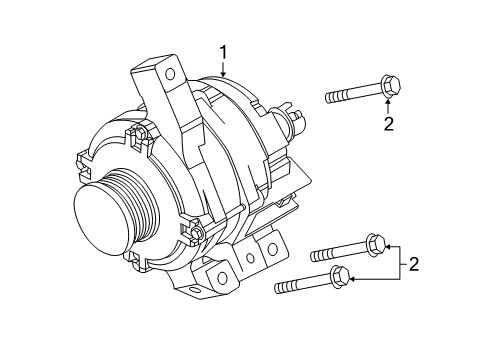 2012 Ford Edge Alternator Diagram for CT4Z-10346-A