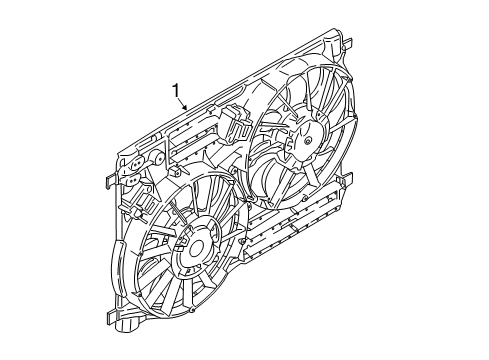 2016 Ford Focus Cooling System, Radiator, Water Pump, Cooling Fan Diagram 5 - Thumbnail