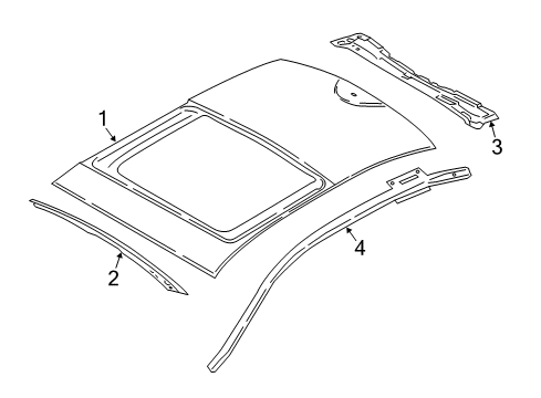 2020 Lincoln Continental Roof & Components Diagram 1 - Thumbnail