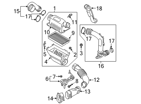 2022 Ford Police Interceptor Utility Air Intake Diagram