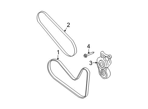 2012 Ford Fusion Belts & Pulleys, Maintenance Diagram 4 - Thumbnail