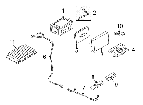 2015 Ford Escape Gps Antenna Diagram for CJ5Z-10E893-F
