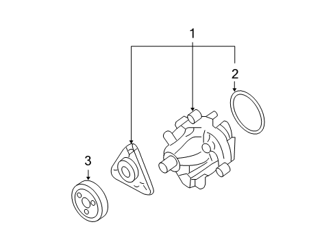 2006 Ford Fusion Water Pump Diagram 1 - Thumbnail