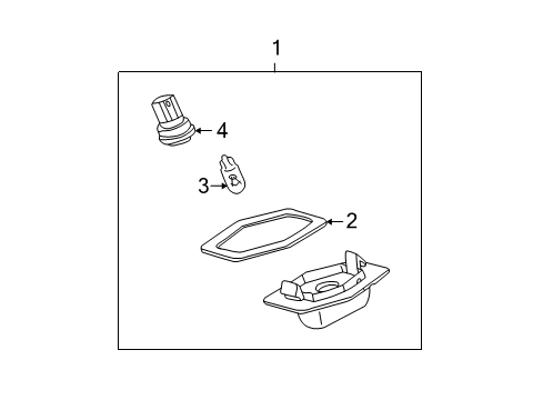 2006 Ford Escape License Lamp, Rear Diagram for YL8Z-13550-AA