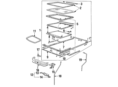1995 Mercury Villager Air Deflector Diagram for F3XY-12500A26-A