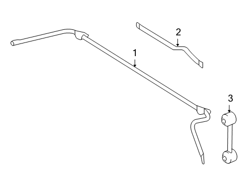2007 Mercury Montego Rear Suspension, Control Arm Diagram 1 - Thumbnail
