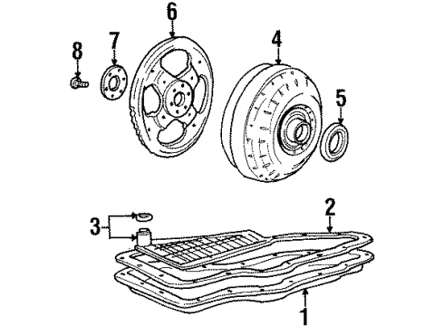 2000 Ford Windstar Transaxle Parts Diagram