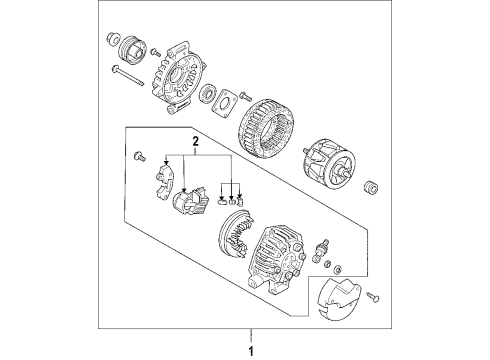 2008 Mercury Milan Alternator Diagram 2 - Thumbnail