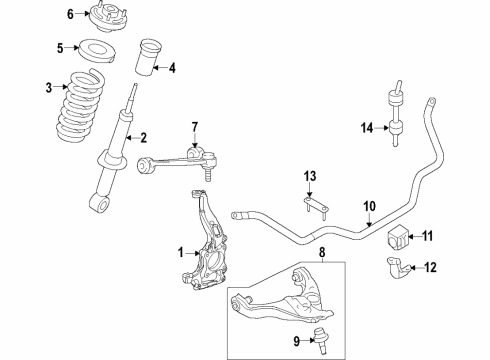 2018 Ford F-150 Lower Control Arm Bolt Diagram for -W718840-S439