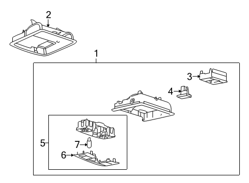 2012 Lincoln MKT Overhead Console Diagram
