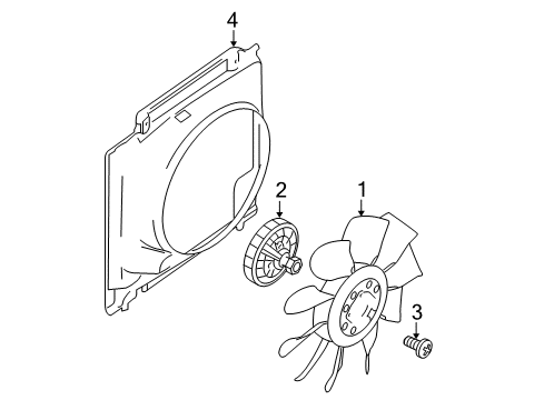 2008 Ford F-250 Super Duty Cooling System, Radiator, Water Pump, Cooling Fan Diagram 3 - Thumbnail