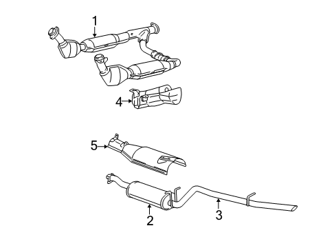 2004 Ford Expedition Exhaust Components Diagram