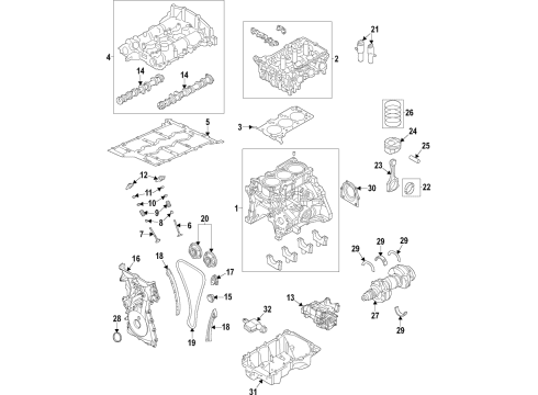 2022 Ford Bronco Sport Timing Chain Diagram for JX6Z-6268-C