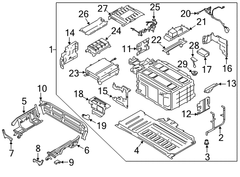 2014 Ford Fusion Sensor, Inner Passenger Side Diagram for BT4Z-14B357-B