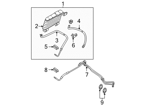 2010 Ford Explorer Oil Cooler Diagram 1 - Thumbnail