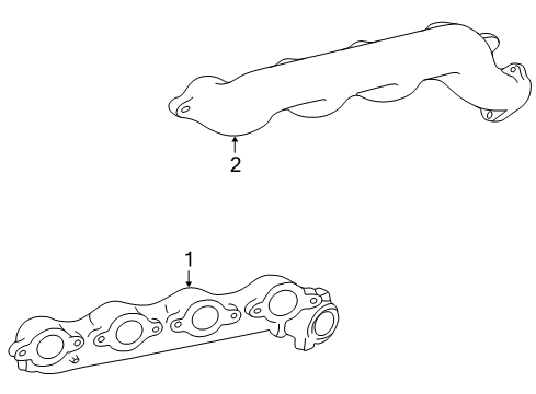 2001 Ford Excursion Exhaust Manifold Diagram 3 - Thumbnail