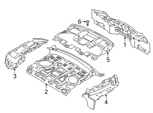 2014 Ford Fusion Rear Body Diagram