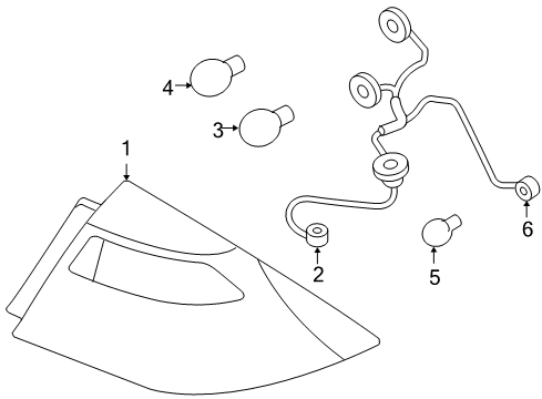 2005 Ford Five Hundred Socket & Wire Diagram for 5G1Z-13410-AB