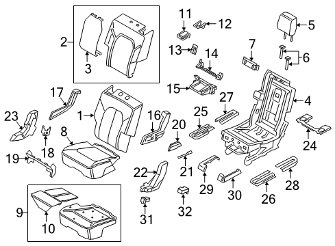 2023 Ford Expedition Second Row Seats Diagram 2 - Thumbnail