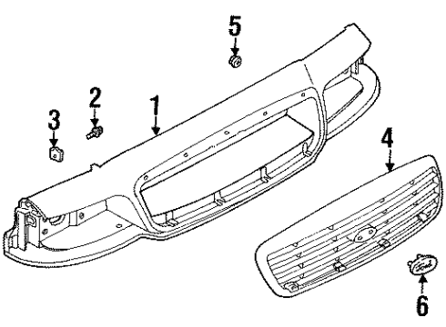 1998 Ford Crown Victoria Front Panel Diagram
