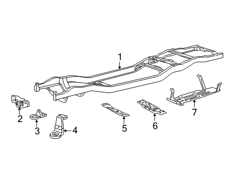 2010 Ford Ranger Frame & Components Diagram 1 - Thumbnail