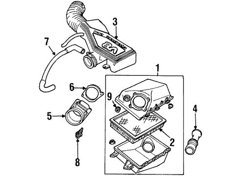 1993 Ford Crown Victoria Air Inlet Diagram
