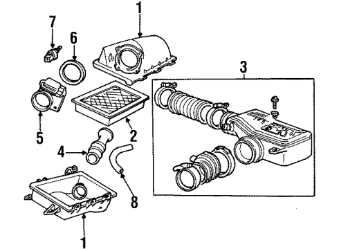 1997 Ford Crown Victoria Air Inlet Diagram