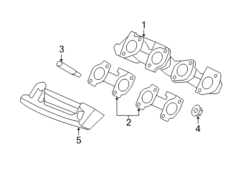 2010 Ford F-150 Heat Shield, Driver Side Diagram for 9L3Z-9Y427-B