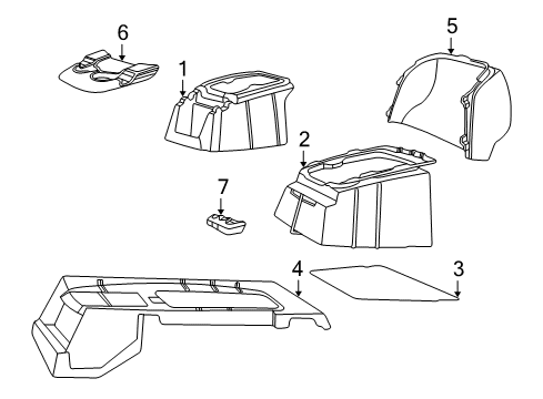 2006 Ford F-250 Super Duty Rear Console Diagram